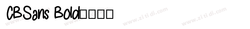 CBSans Bold字体转换
